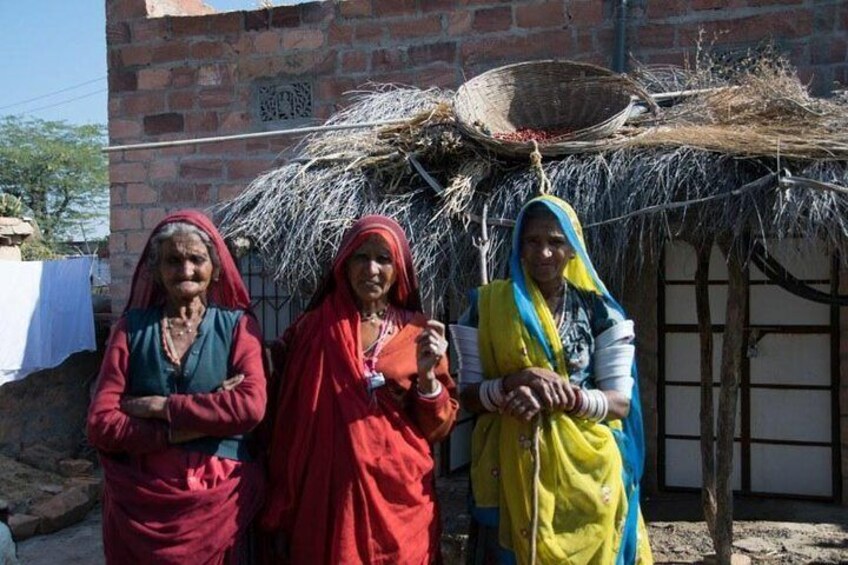 Shepard women in the village