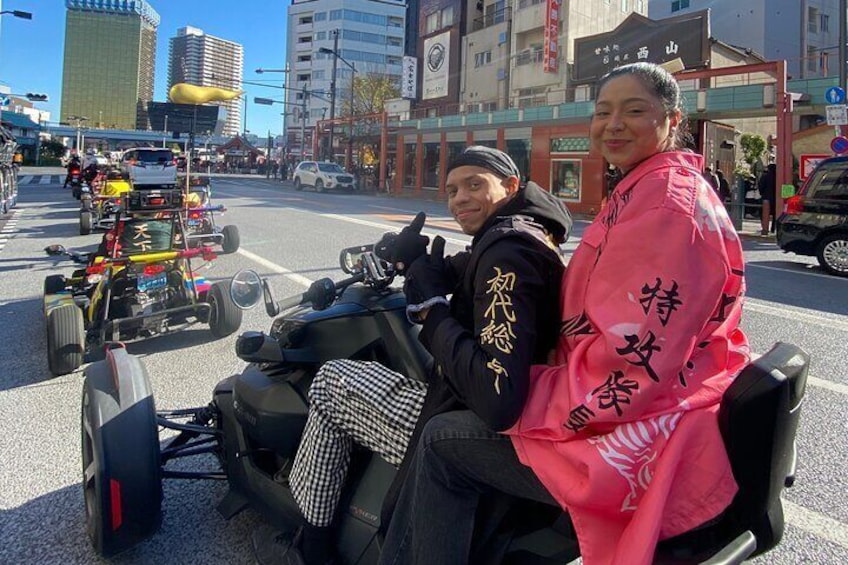 Drive like KING! Can-am Ryker cruising in Asakusa **IDP must**