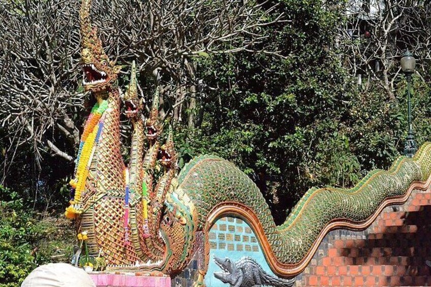 Best Day Trip Chiangmai City Temple+Doi Suthep+Wat Palad+Home Industries