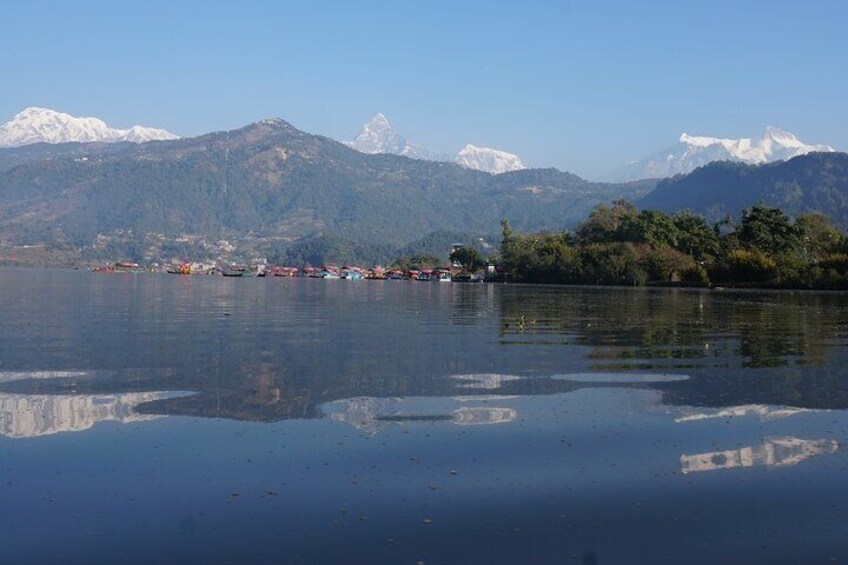 Boating on the Phewa Lake