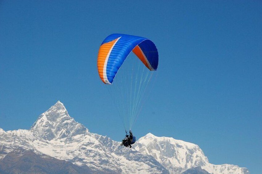 Flying over the Himalayas