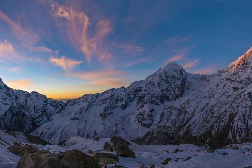 Breathtaking view of Annapurna range
