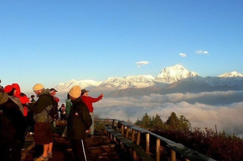 Annapurna and Dhaulagiri range
form Poon Hill