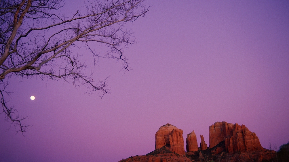 Moonlit evening in Flagstaff