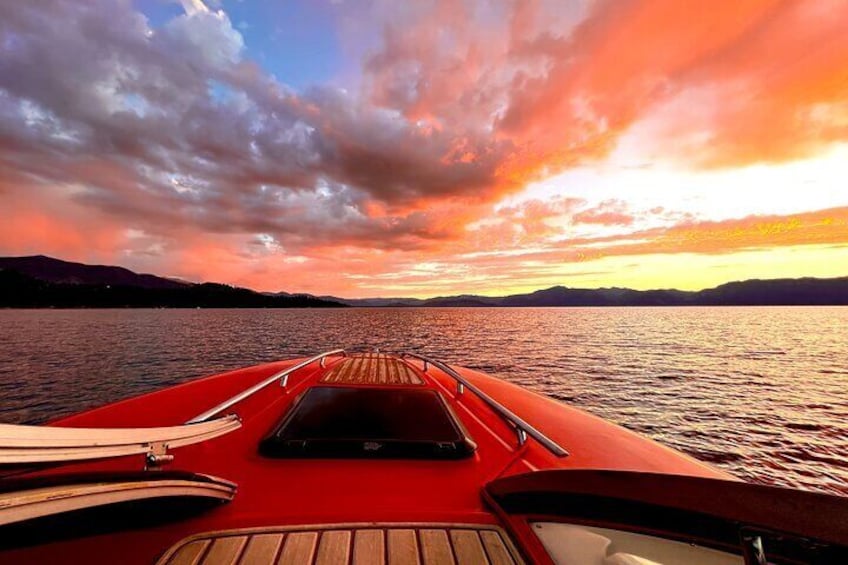 Emerald Bay Sunset Boat tour in the Grateful Red