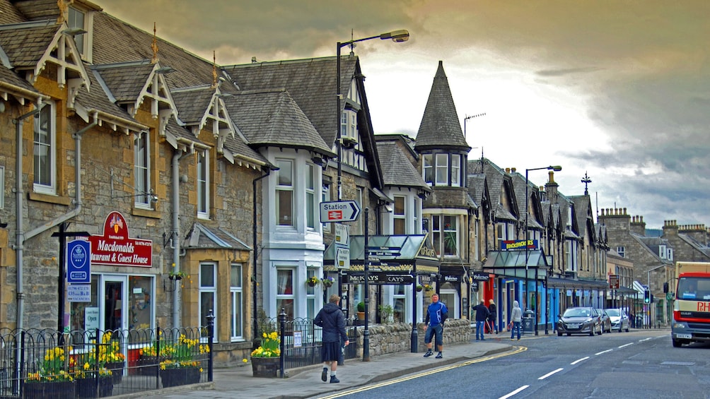 town view in edinburgh