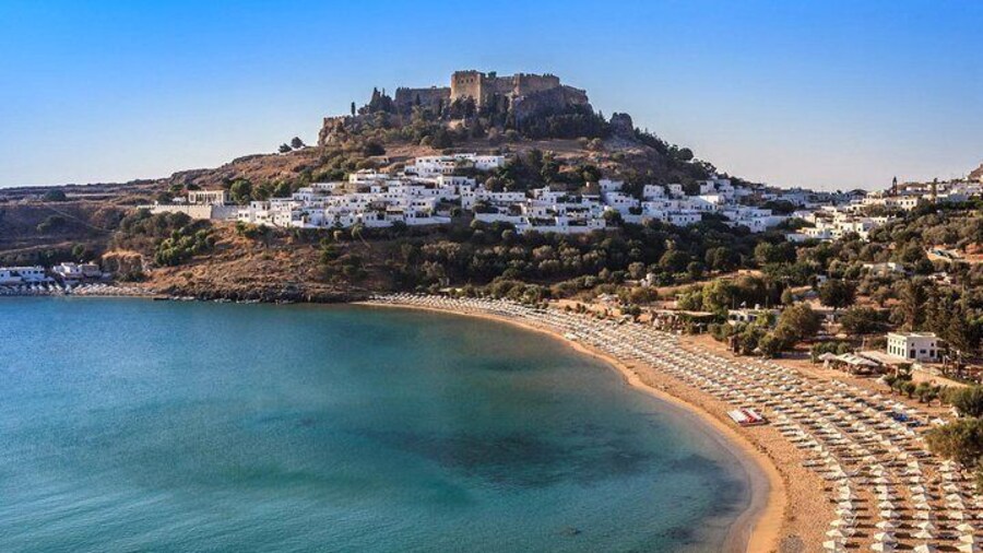 Panoramic view of Lindos