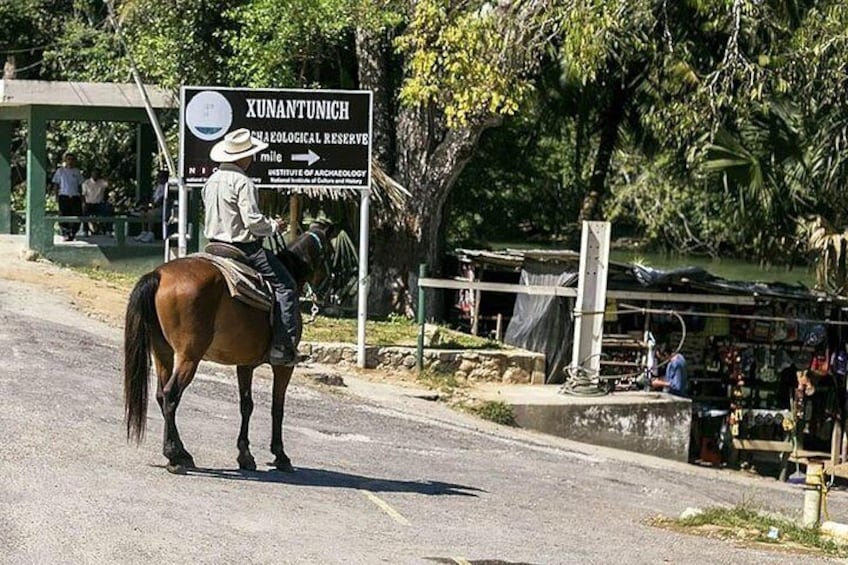 Xunantunich & Horseback Riding from Hopkins