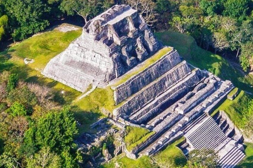 Xunantunich Mayan Ruin from Caye Caulker