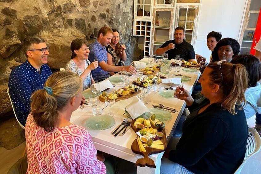 Small group Azorean Cheese & Wine tasting