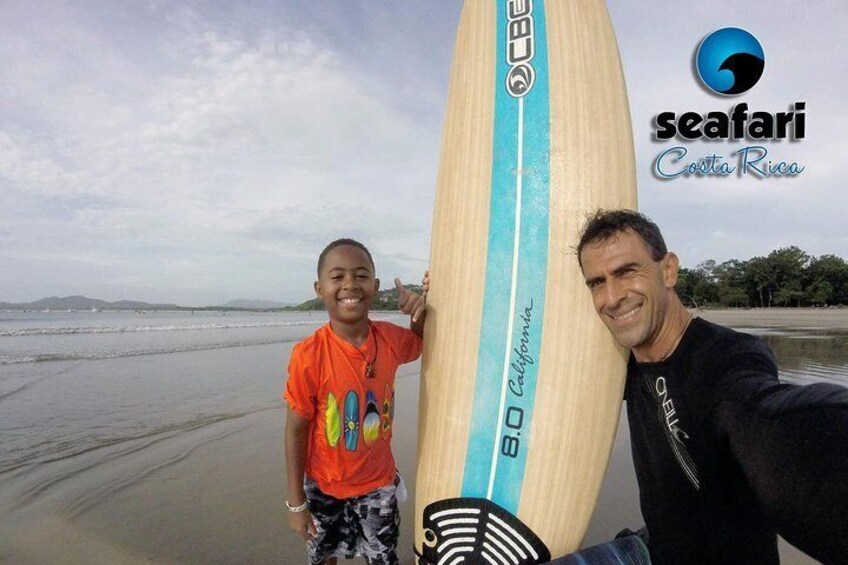 Surf lessons for kids from 3 years old to 75 years old