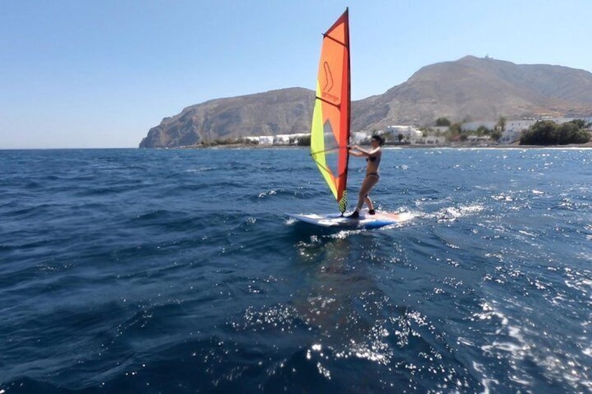 Santorini:Windsurfing lessons