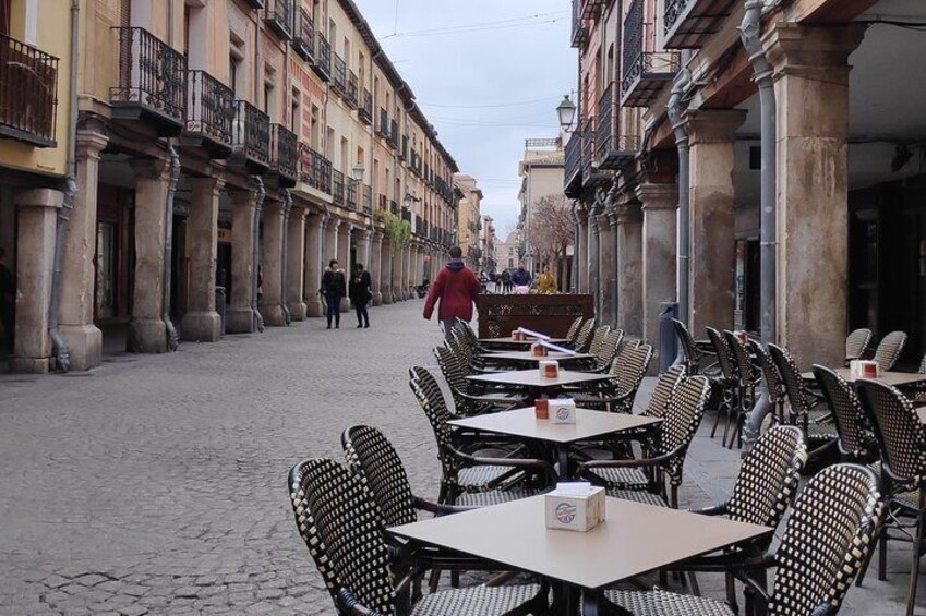 Alcalá de Henares and Cervantes from Madrid