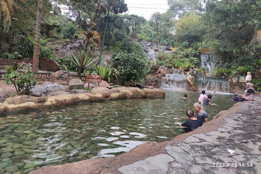 The hot spring pool
