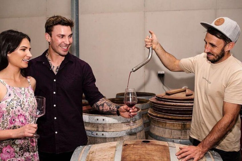 Meet the winemaker & taste wines out of the barrel.