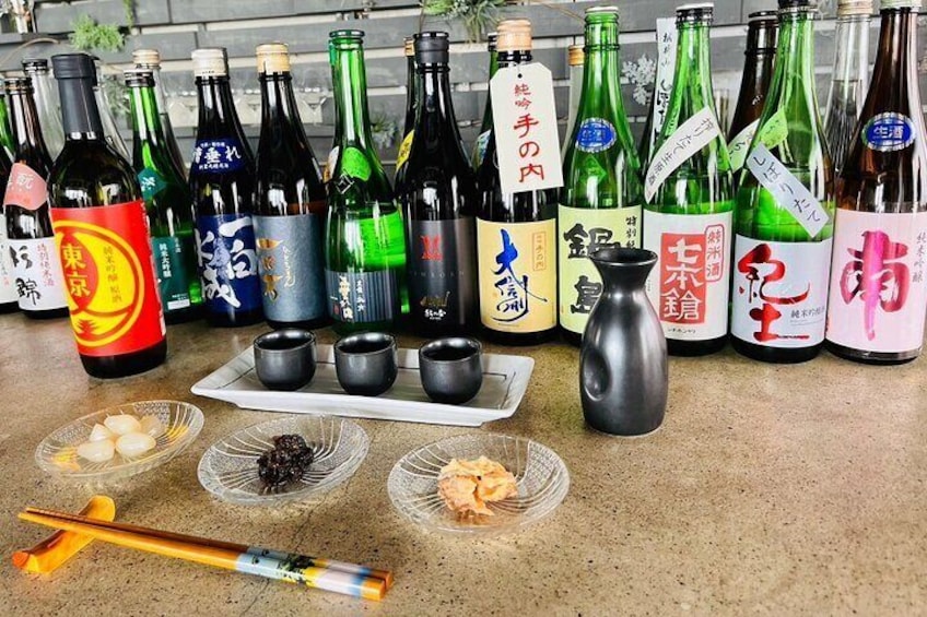 Unlimited Sake Tasing《From-ALL-OVER-JAPAN 》TOP Class Selections!