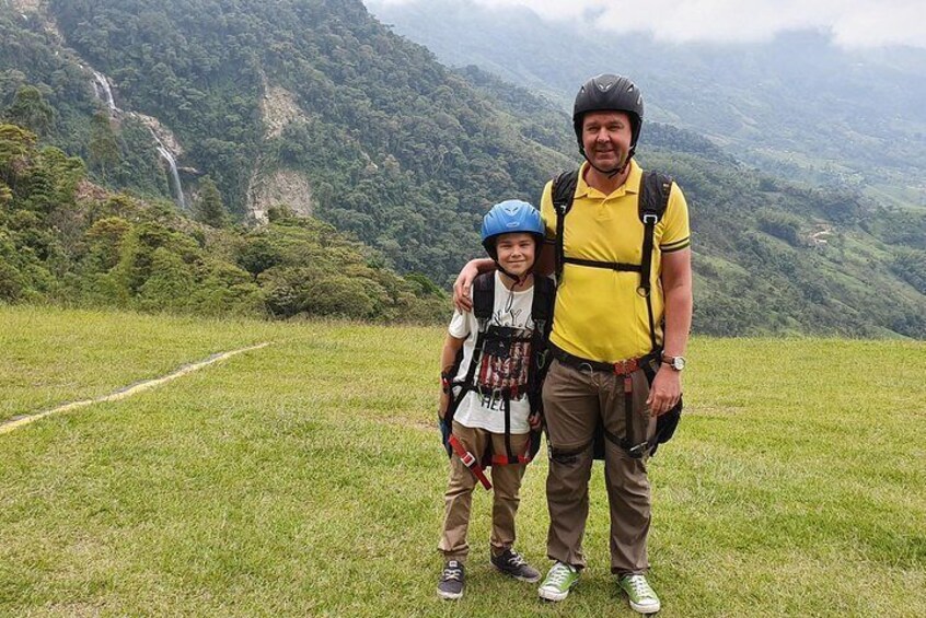 Stunning ATV 1hr + awesome PARAGLIDING over giant waterfalls from MEDELLIN