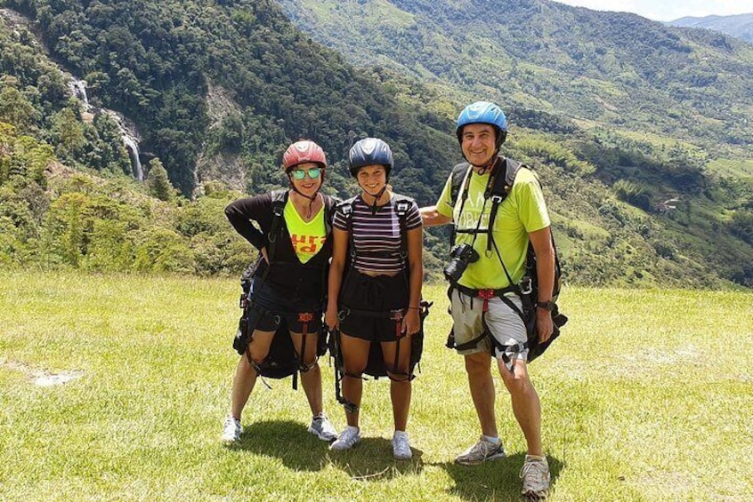 Stunning ATV 1hr + awesome PARAGLIDING over giant waterfalls from MEDELLIN