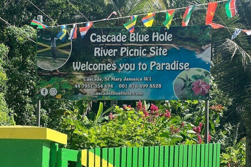 Cool Blue Hole Cascade