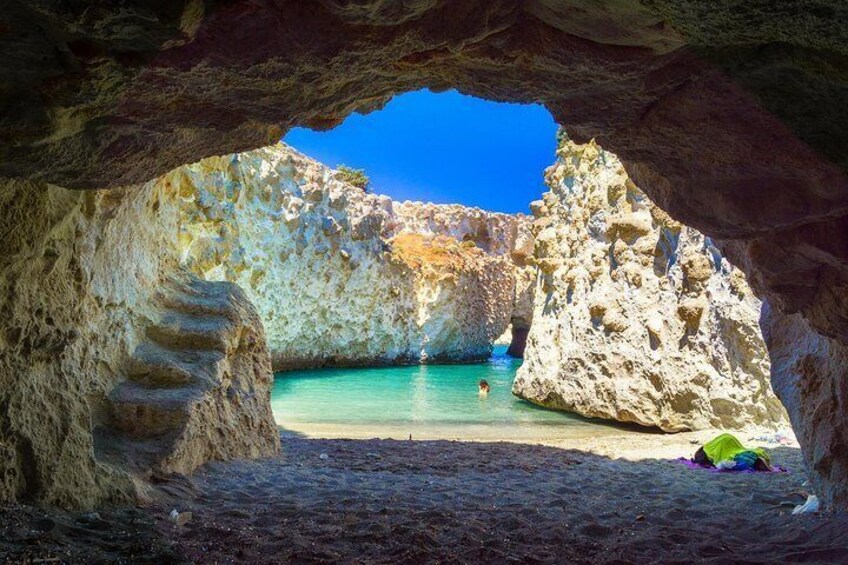 Shared Half Day Cruise from Milos to Provatas & Kleftiko
