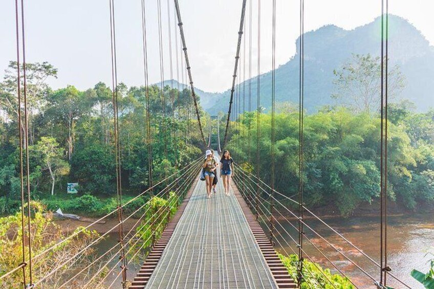 Bamboo Rafting at Klong Saeng River - Khao Sok Lake