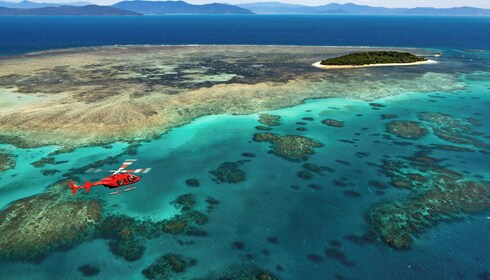 Penerbangan Helikopter Pemandangan Great Barrier Reef