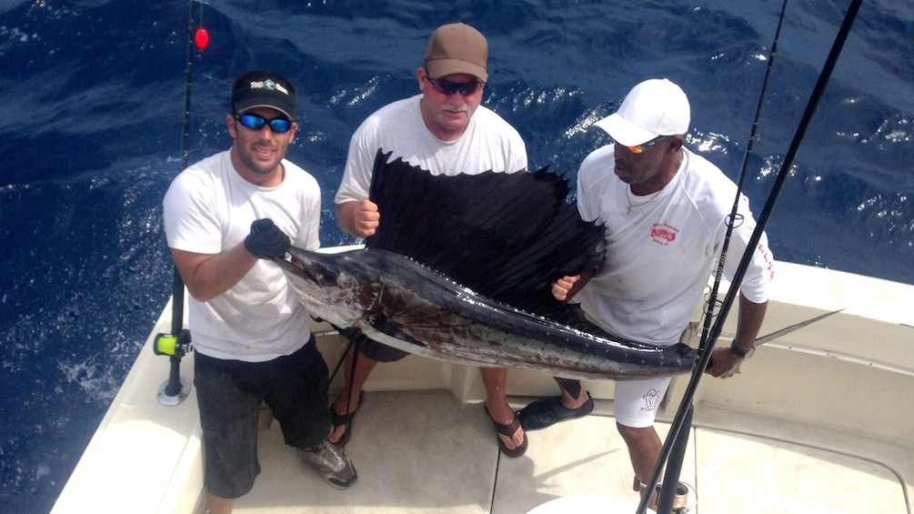 Big marlin caught on the Top Gun fishing boat in Key West