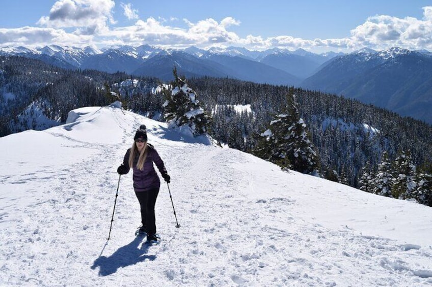 Trekking toward Hurricane Hill