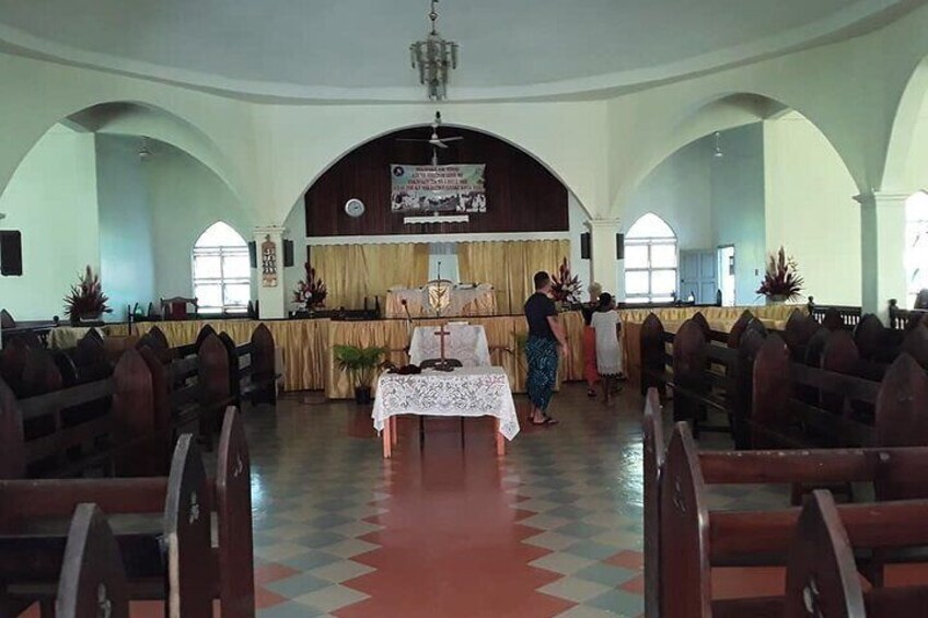 inside the village church