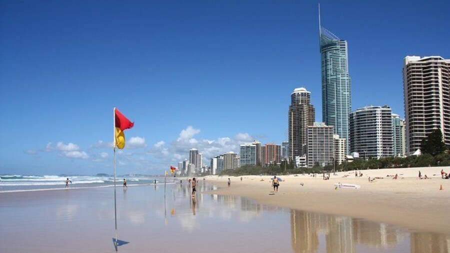 Spend time on the famous Surfers Paradise beach