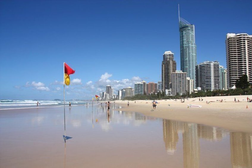 Spend time on the famous Surfers Paradise beach