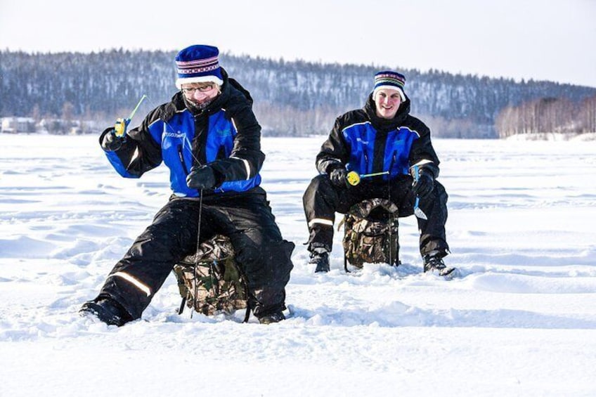 Ice Fishing Trip in Rovaniemi