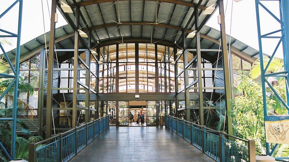 entrance to resort in Fraser Coast