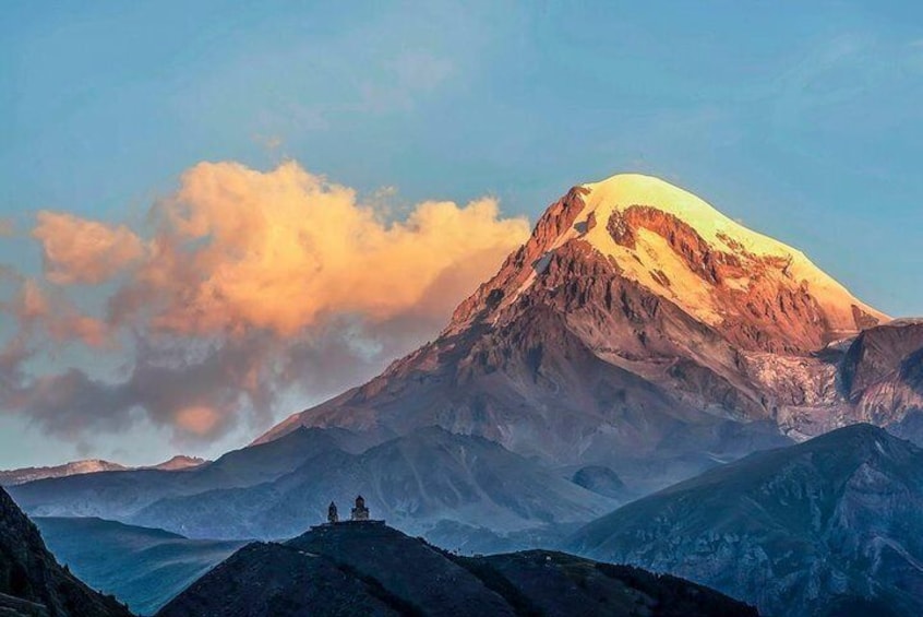 Mount Kazbegi and Gergeti Trinity Church