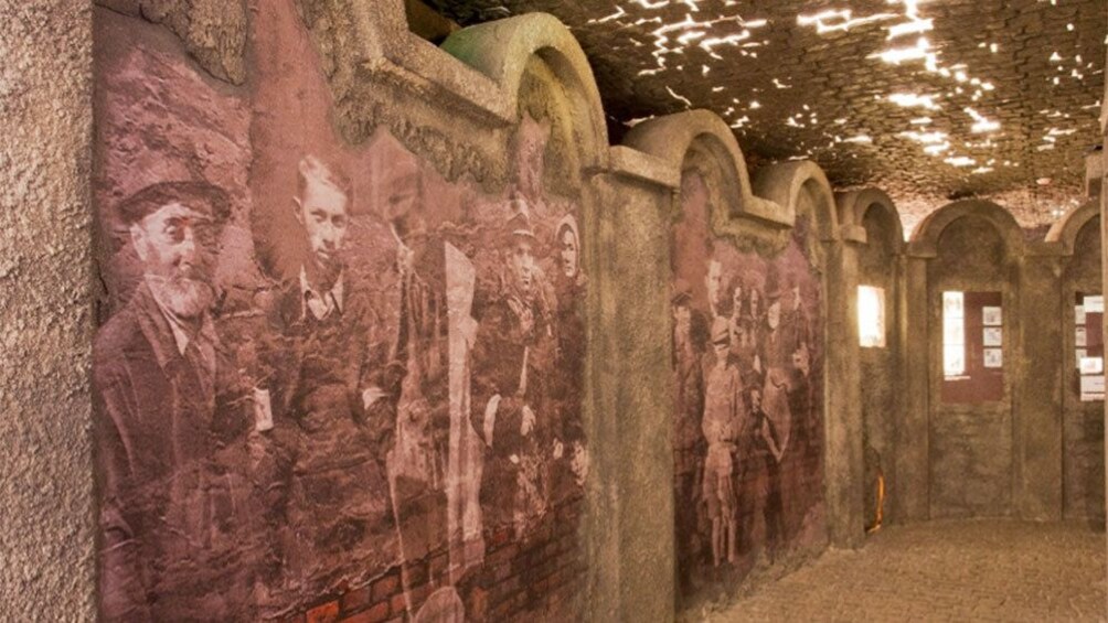 Old photographs in a museum in Krakow