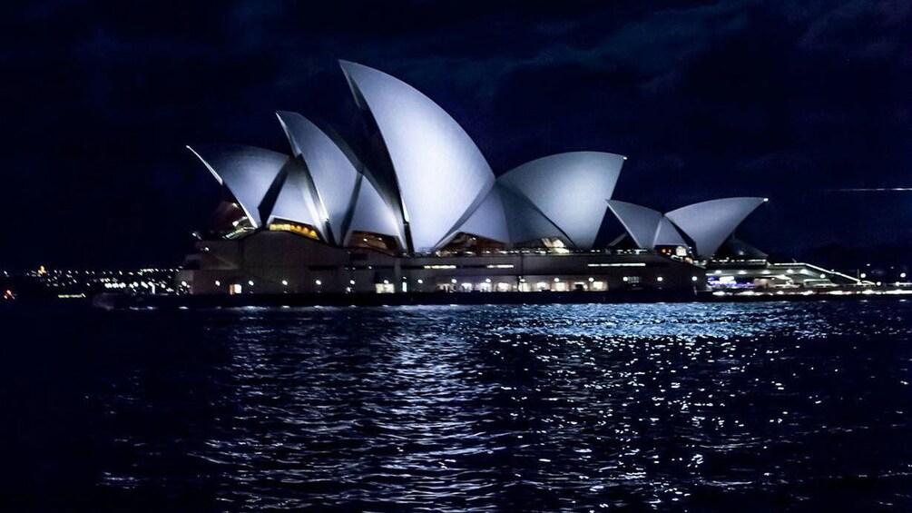 night time shot of Sydney opera house in Sydney