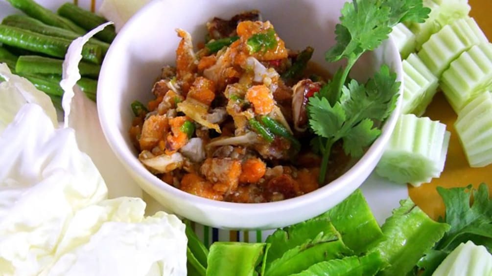 close up of authentic Thai cuisine at food tour in Melbourne