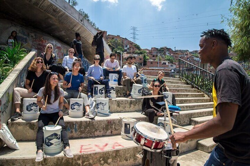 African Music Roots Private Tour in Comuna 13, Medellin
