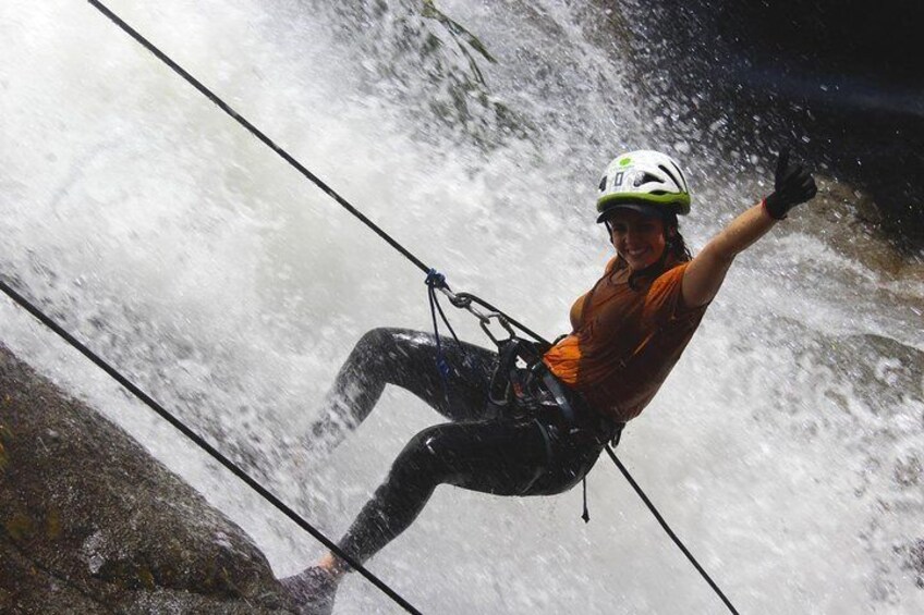 La Cuba WATERFALL RAPPELLING and La Planta GIANT NATURAL POOL from MEDELLIN