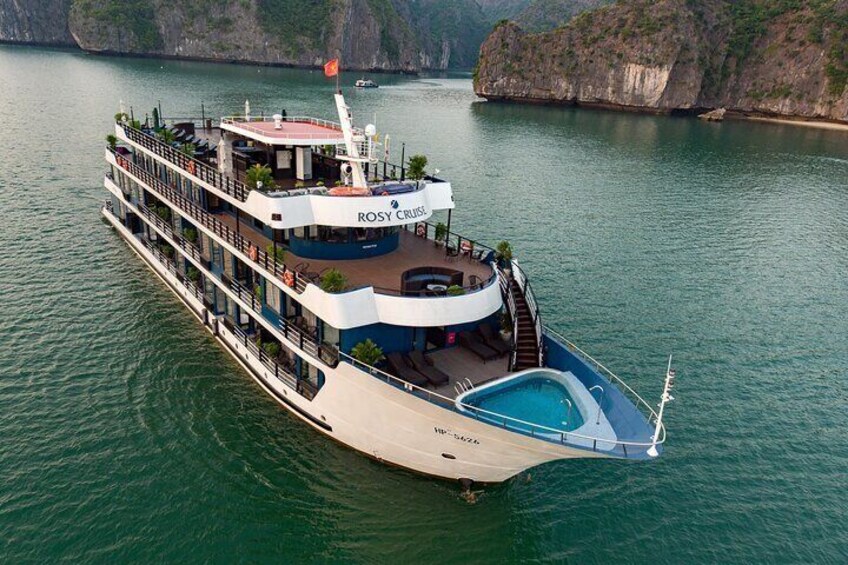 Rosy Cruise - Best Halong Bay Luxury 5 Star Cruise (2D1N)