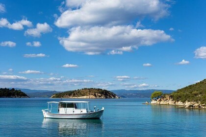 Private cruise on a Catamaran from Halkidiki to Kelyfos, Porto Karras&Glaro...