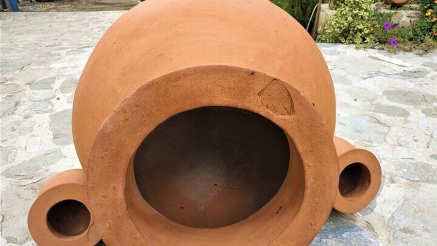 Qvevri vessel that is used to make Qvevri wine, the winemaking method was approved by UNESCO as the Intangible Cultural Heritage.