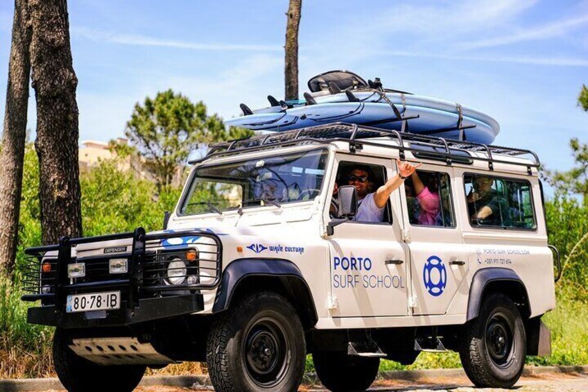 Surf Lessons in Porto with transfer at Porto Surf School