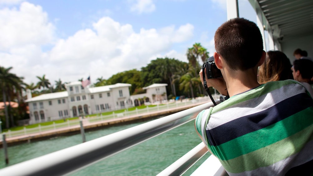 Documenting the boat tour in Miami