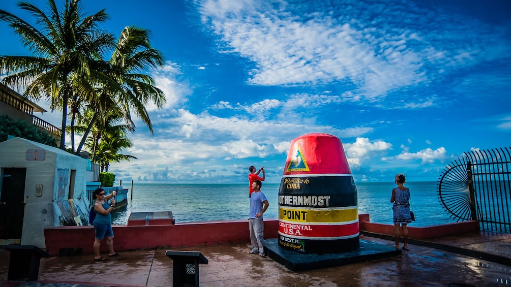 Photographing a landmark in Miami