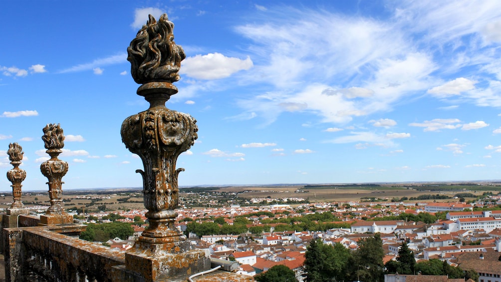 viewing the historical town from a high vantage point in Portugal