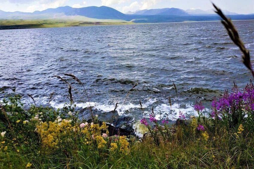 Paravani, the largest lake in Georgia