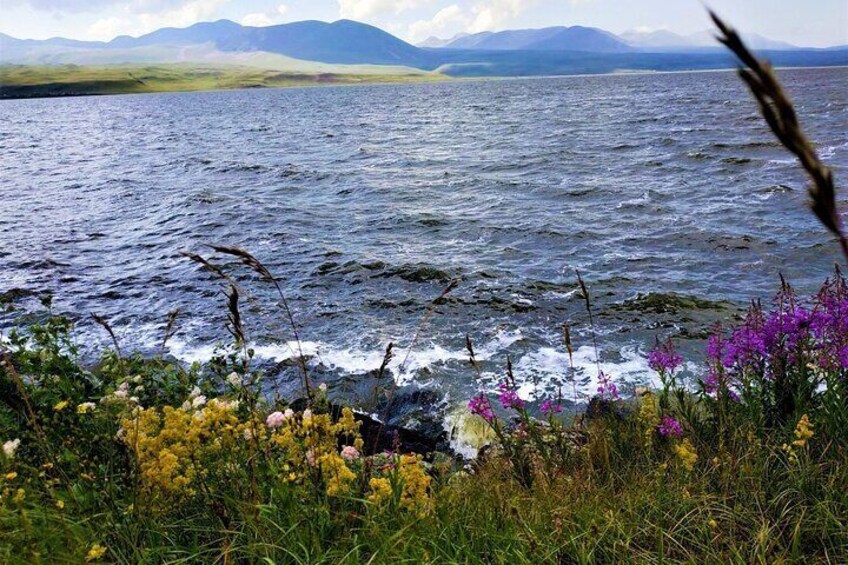 Paravani, the largest lake in Georgia
