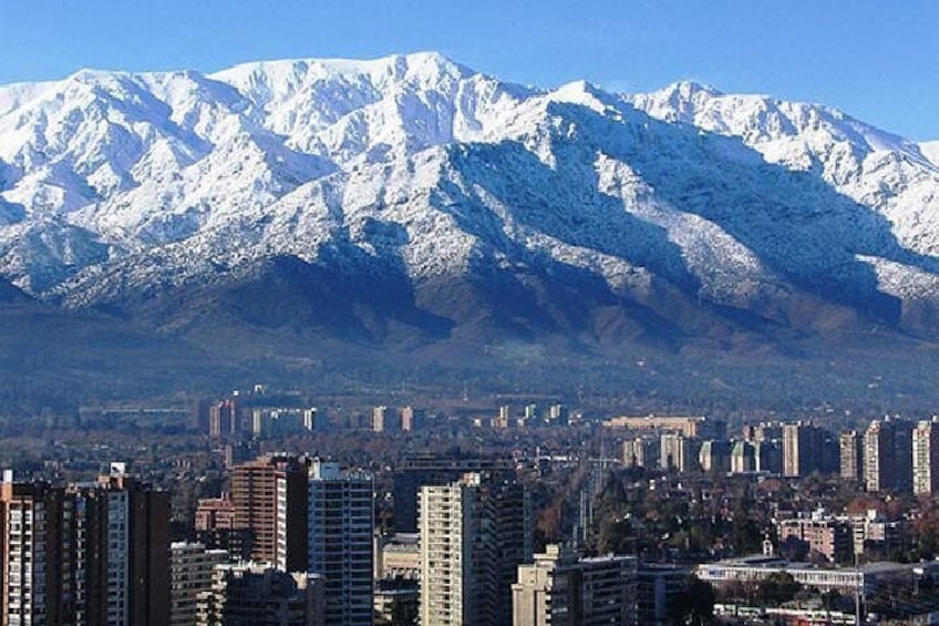 The Andes mountain range 