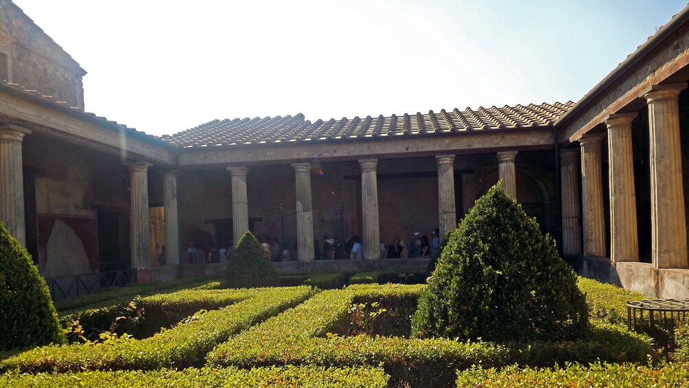 Garden and building in Naples